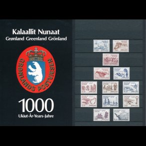 Frim�rker, Gr�nland, 1000 �r, v�rdi 44 kr, Nedsat fra 35,-kr,