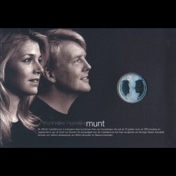 2002, Holland, 10 euro, kongelig bryllup, mnt og frimrke