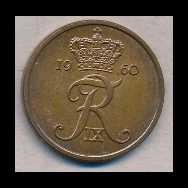 1960-66, 1+2 re, "Hkkerup" st, bronze komplet, NEDSAT fra 125,-kr,