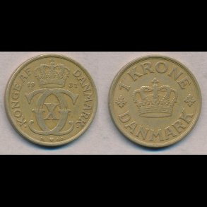 1931, 1 krone, 