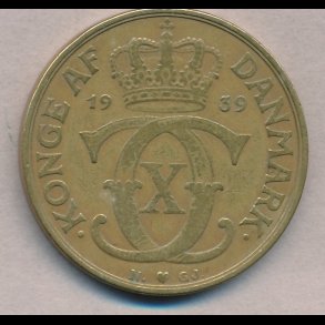 1939, 2 kroner, 1(+),