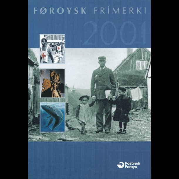 2001, Frerne,  rsmappe, postpris 196 kr.