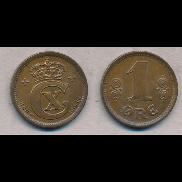 1919, 1 re, bronze, 1+