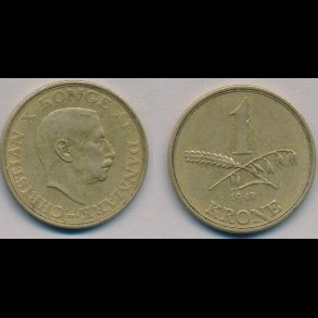 1942, 1 krone, 1(+),