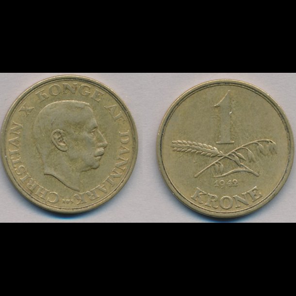 1942, Christian X, 1 krone, 1(+)