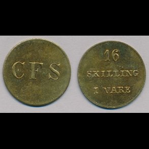 C.F. Siemsen, 16 skilling i vare, 0 / 01,