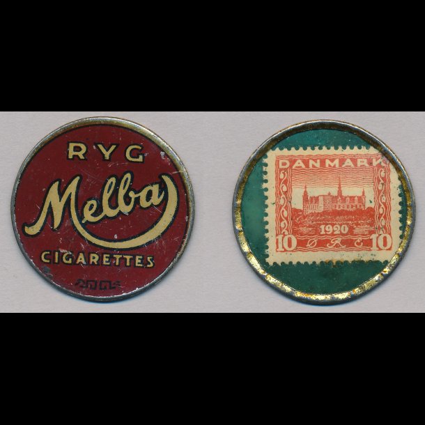 1921-22, Melba, 10 re frimrke, 