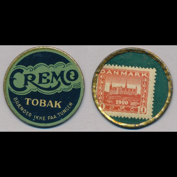 1921-22, Cremo, 10 re frimrke, lbnr a15