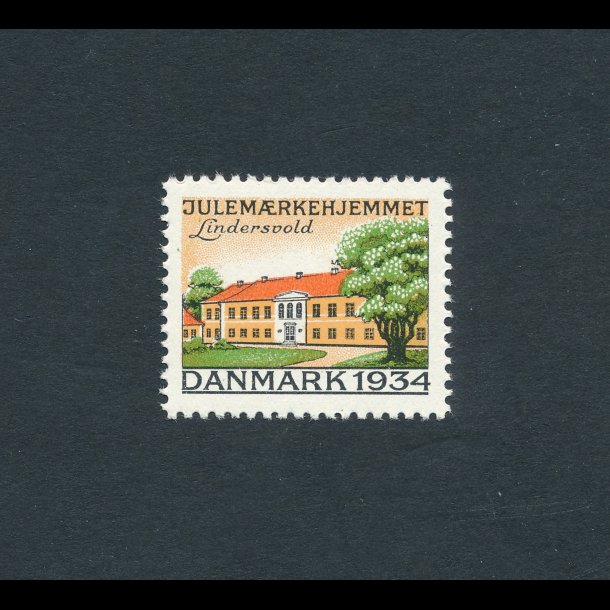 1934, Julem�rke, Danmark, Lindersvold, enkelt m�rke,