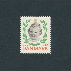 1942, Julemrke, Danmark, Prinsesse Margrethe, Enkelt mrke,