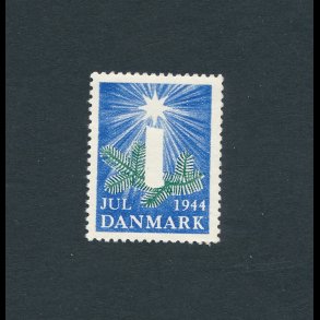 1944, Julemrke, Danmark, Grangren med lys, enkelt mrke,
