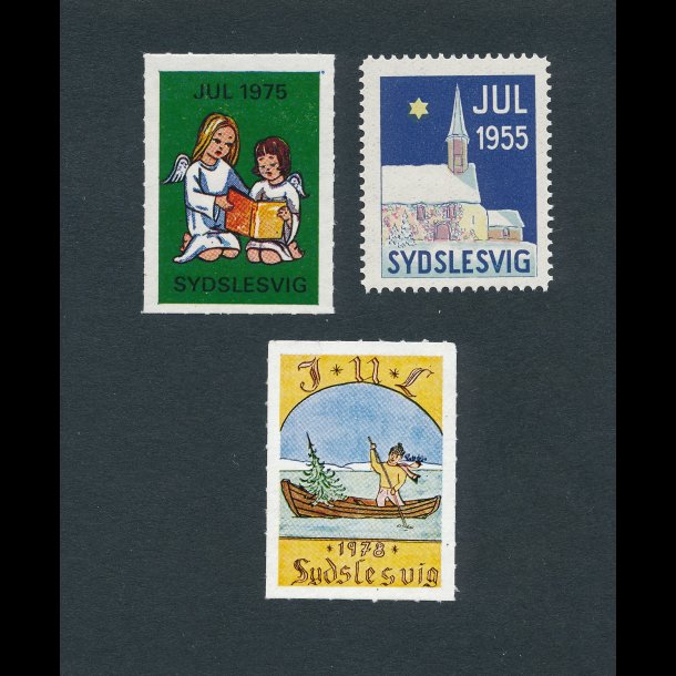 Sydslesvig julemrker, 1955 - 1975 samt 1978,