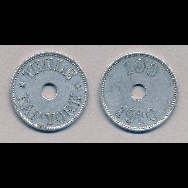 Thule, Kap York, 100 re, 1910, 1+