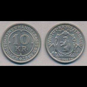Kryolith Mine & Handelsselskab, 10 kroner, 1922, 0