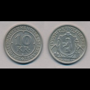 Kryolith Mine & Handelsselskab, 10 kroner, 1922, 01