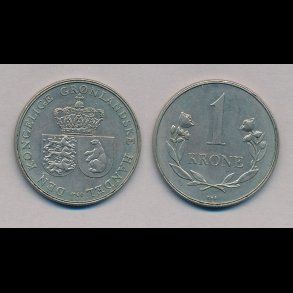 1960, Grnland, 1 krone, 1+,