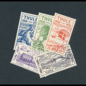  .1-5, ʘ, Thule, 1935, 25 ret for stationens oprettelse, N-1-5, 4078 B,