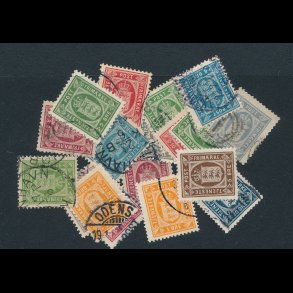 Tjenestemrker, 18 forskellige, ʘ, 4828