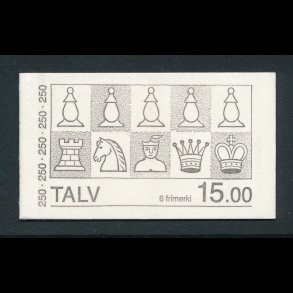 F�r�ske frim�rker, Gamle skakbrikker, komplet h�fte, .76-77, 4557