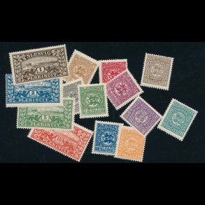.15-.28, Danmark/Slesvig, 1920,  komplet st * NEDSAT fra 285,-kr, (4811)