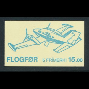 F�r�ske frim�rker, flytyper, komplet h�fte, **, .119-23, 4559