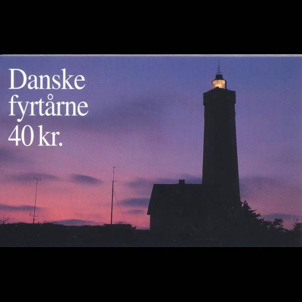 .1124-25, Danske fyrtrne, &#664;,  frimrke hfte, 5030
