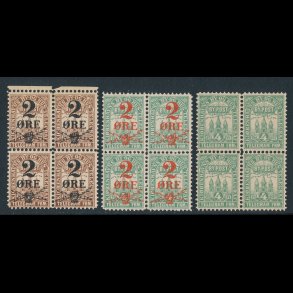 By post mrker, Kbenhavn, 3 forskellige, .4, ,20, .21, 5822