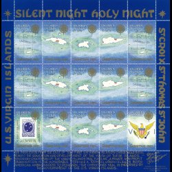 1987 - 1988, Ark julemrker, Amerikansk velgrenhed, Dansk VestIndien, lbnr3024,