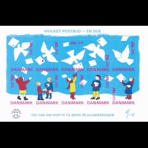 2015, Hvilket postbud - en due!, selvkl�bende miniark,