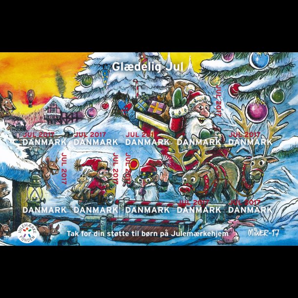 2017, Jul i den Gamle Nissegrd, selvklbende miniark,