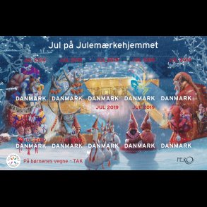 2019, Jul p� Julem�rkehjemmet, selvkl�bende miniark,