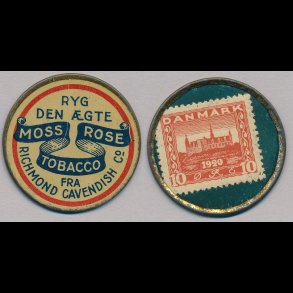 1921-22, Moss Rose, 10 �re frim�rke,