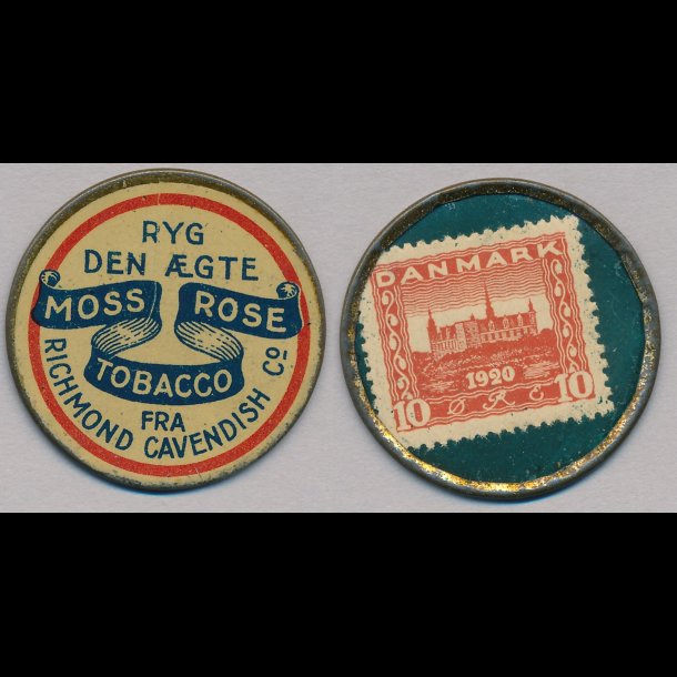 1921-22, Moss Rose, 10 re frimrke,