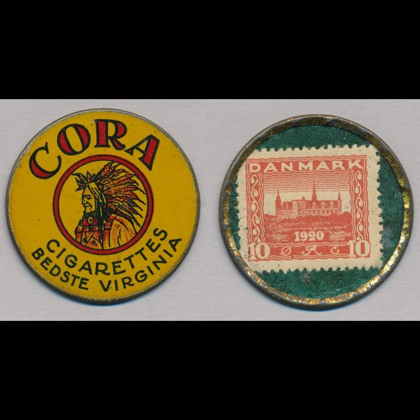 1921-22, Cora, 10 re frimrke,