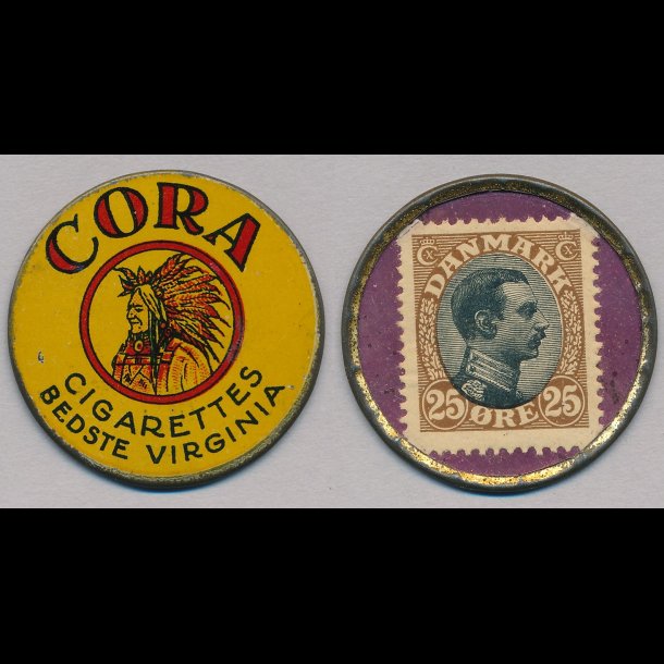 1921-22, Cora, 25 re frimrke,