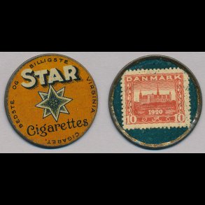 1921-22, Star, 10 �re frim�rke,