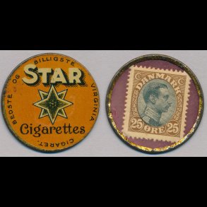 1921-22, Star, 25 �re frim�rke,