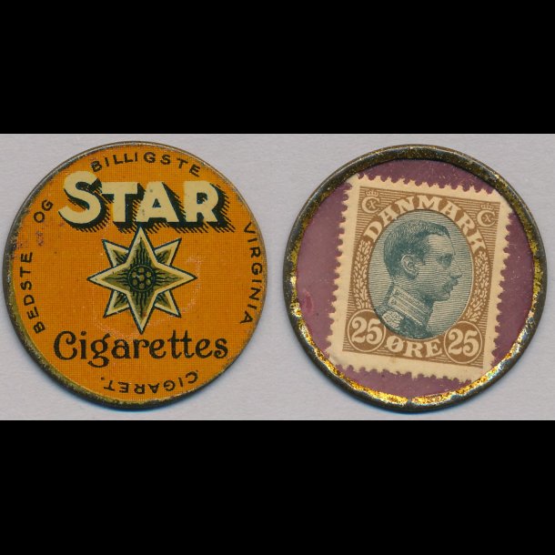 1921-22, Star, 25 re frimrke,