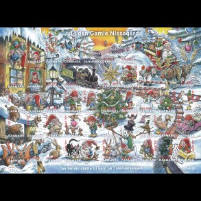 2017, Jul i den Gamle Nisseg�rd, selvkl�bende helark,