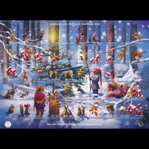 2016, Gldelig jul fra alle skovens dyr, selvklbende helark,