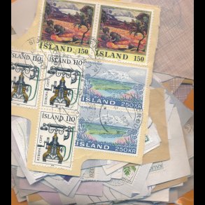 Nordatlant mix, ca 50g brevklip og ca 50g FDC, 4820, nedsat fra 225.-