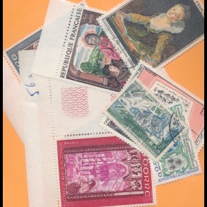 100g Frankrig ca 1955-65 med indlg, 4675