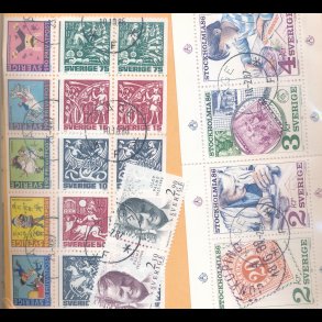 100g Sverige, blevklip med indlg af hfter og parstykker, 4354,