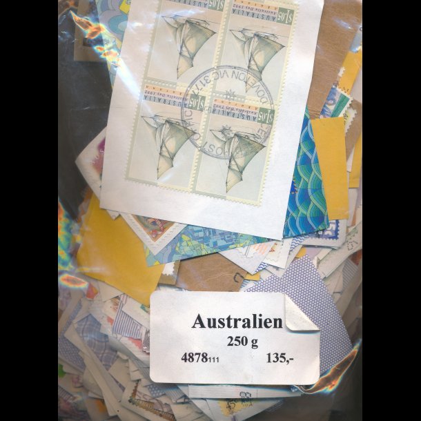 250g Australien, brevklip, 4878, (111),