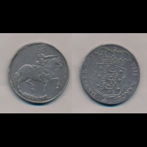 1675, Christian V, 2 krone grsbund, 1+, H72, svag graffit,