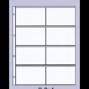 Hartberger lommer til sedler, 8 rum, S-2x4