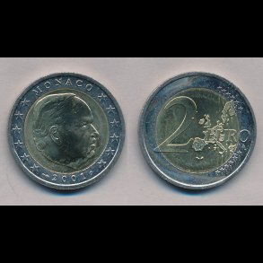2001, Monaco, 2 euro, 0