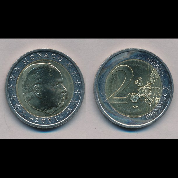 2001, Monaco, 2 euro, 0