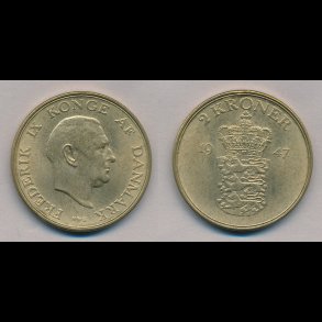 1947, Frederik IX, 2 kroner, 0,
