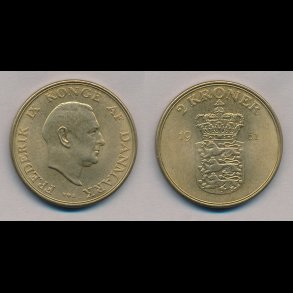 1951, 2 kroner, 0 / 01,